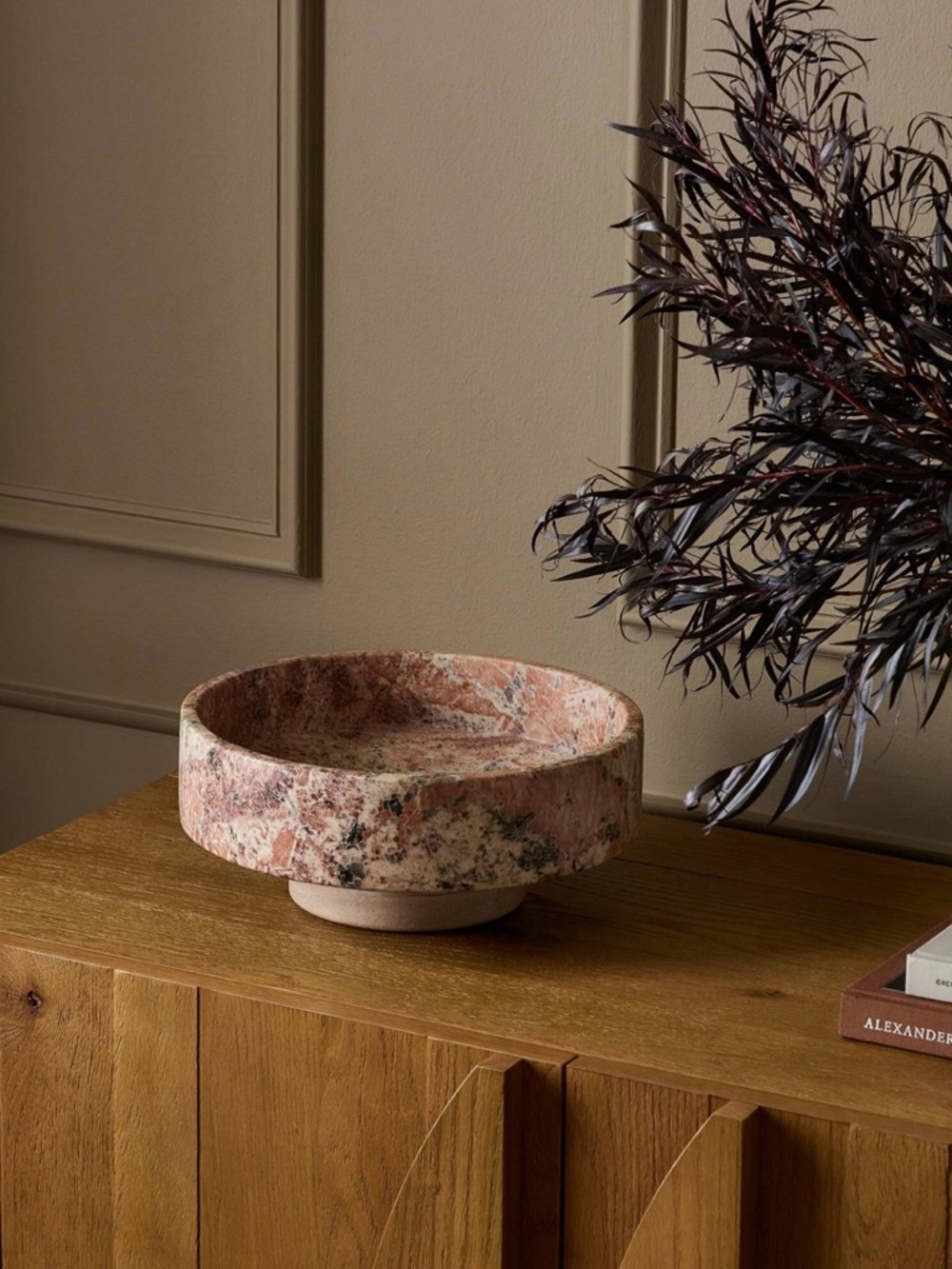 Fray Bowl - Red Dune Marble